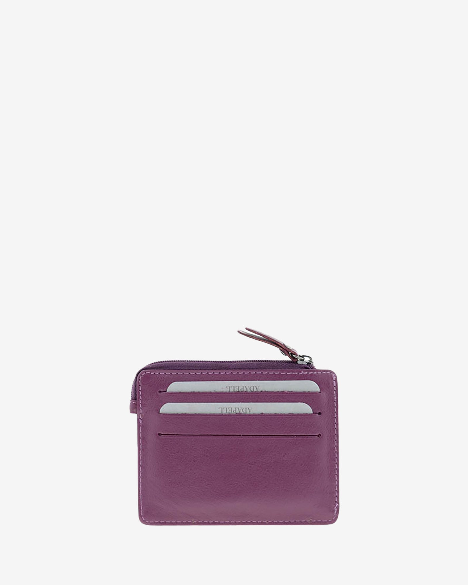 Adapell Basicos 8035 portacarte pelle nero 9 carte zip