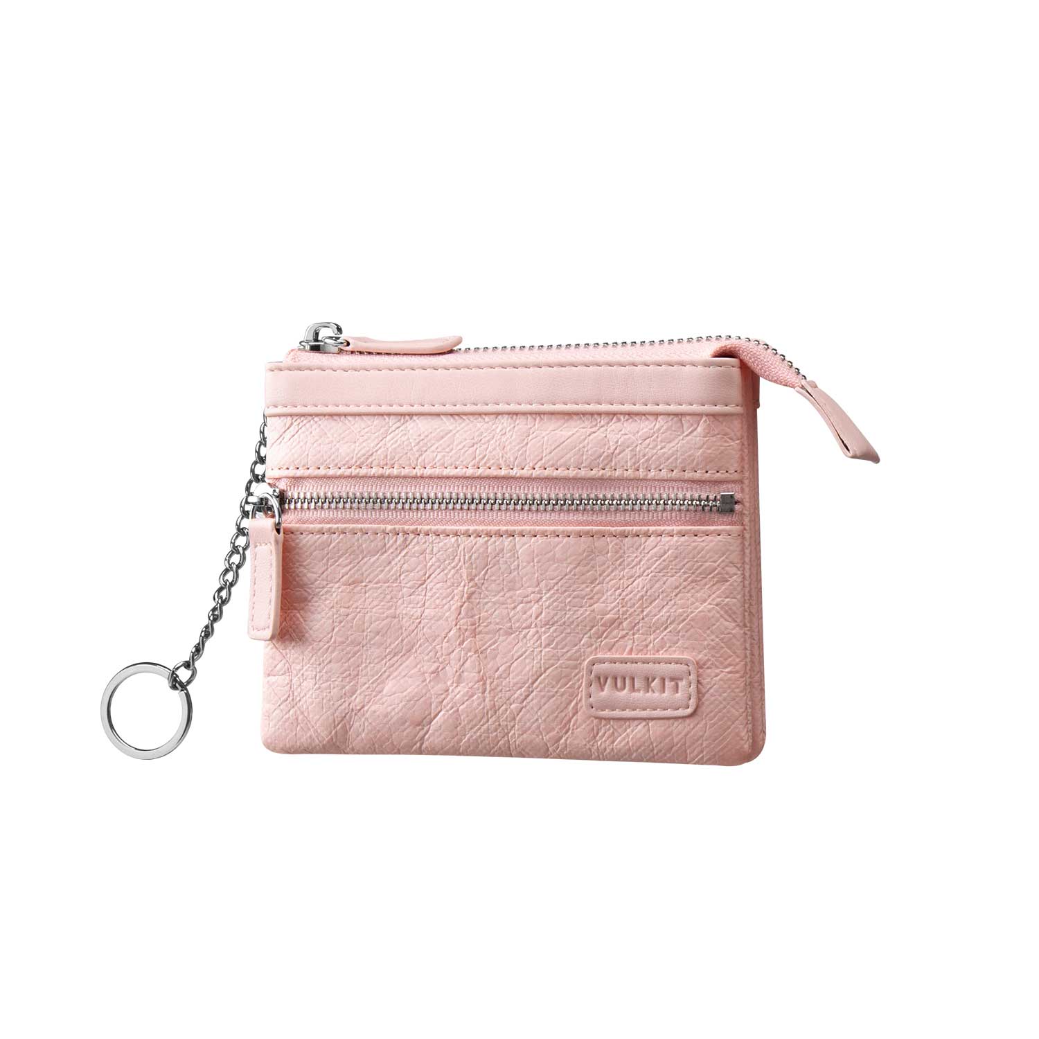 VULKIT VW112 porta carte zip impermeabile nero RFID portachiavi