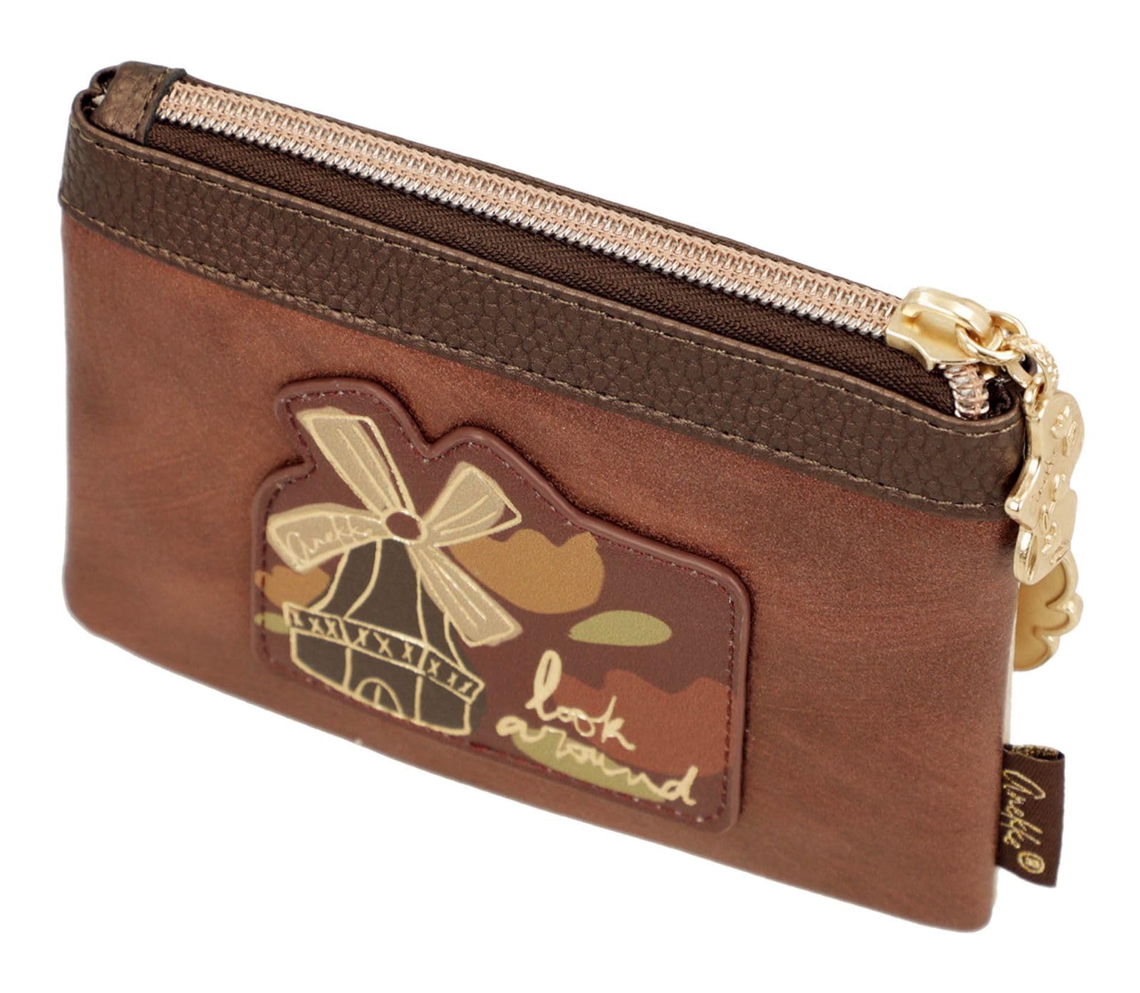 Anekke Tulip portafoglio doppio scomparto con zip