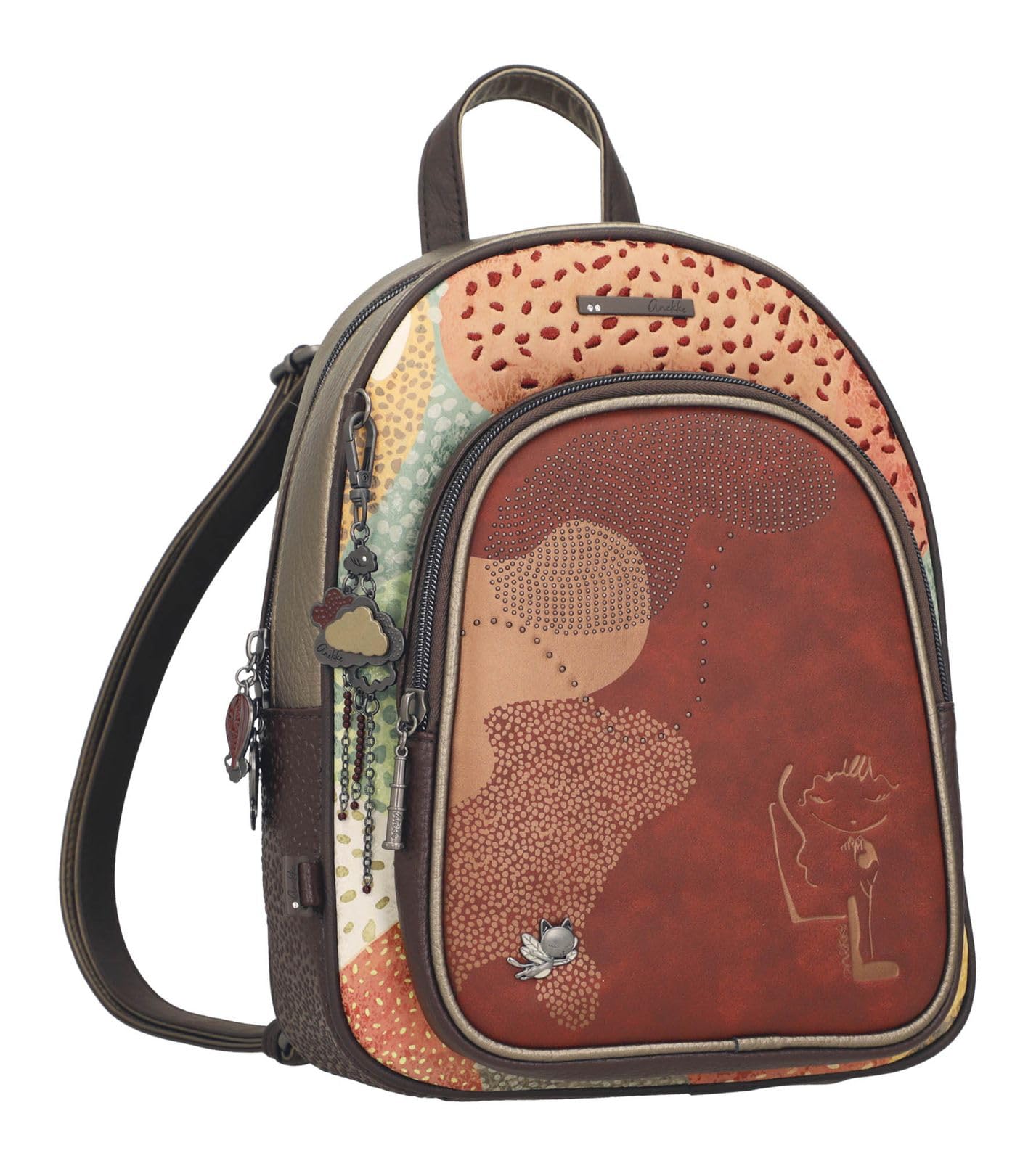 Anekke Odyssey Zaino Medio Tasche Cerniera Regolabile