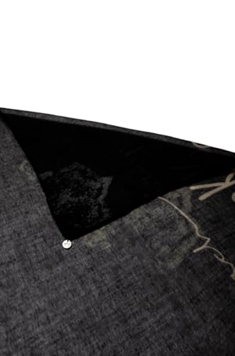 Anekke Sciarpa Donna Scura Pashmina con Stampa