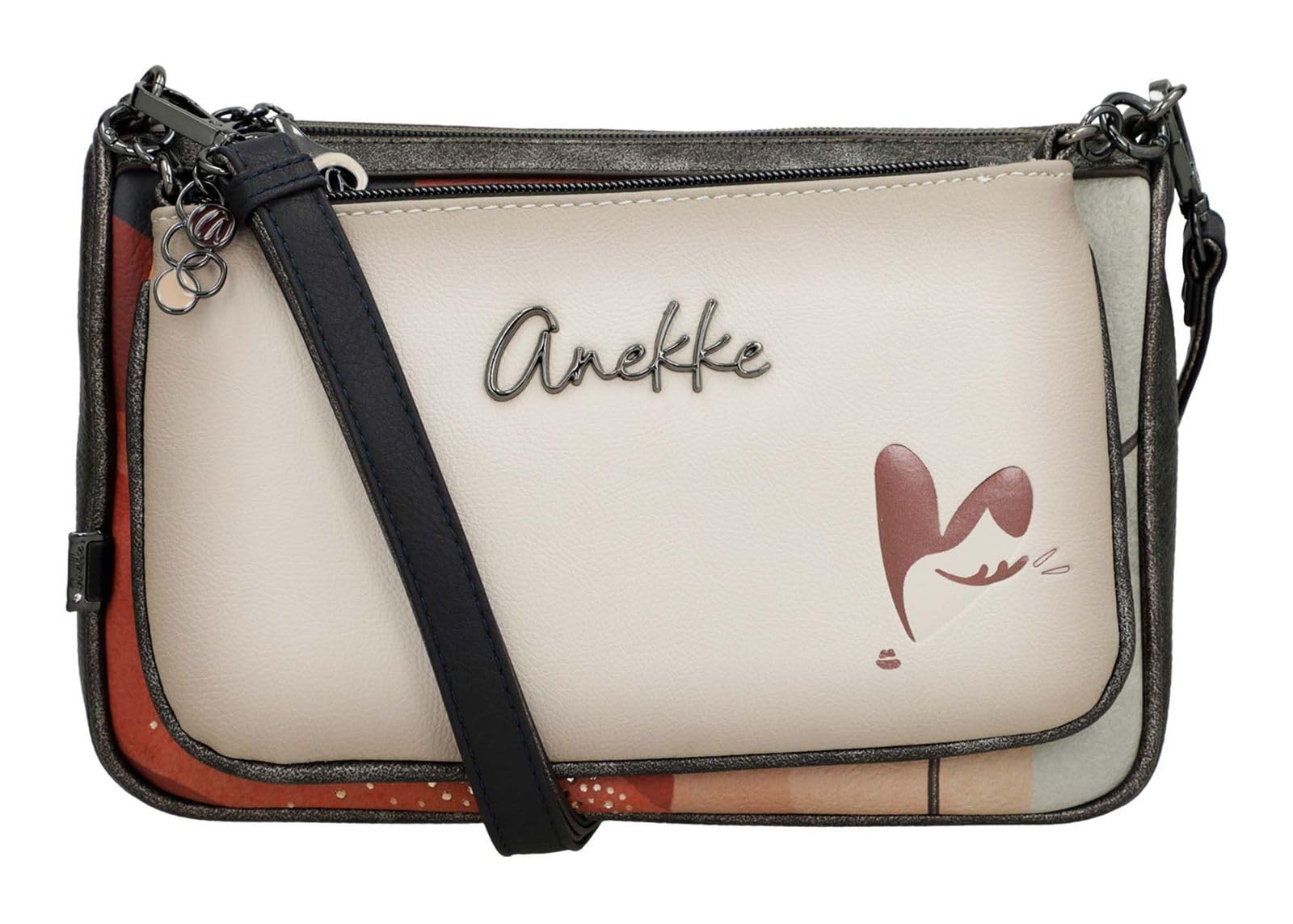 Anekke Eikon Borsa a Tracolla 2 in 1 Stampa Arte