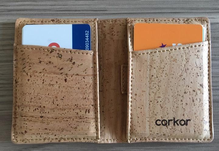 Corkor Wallets Portafoglio Sughero RFID Marrone Chiaro
