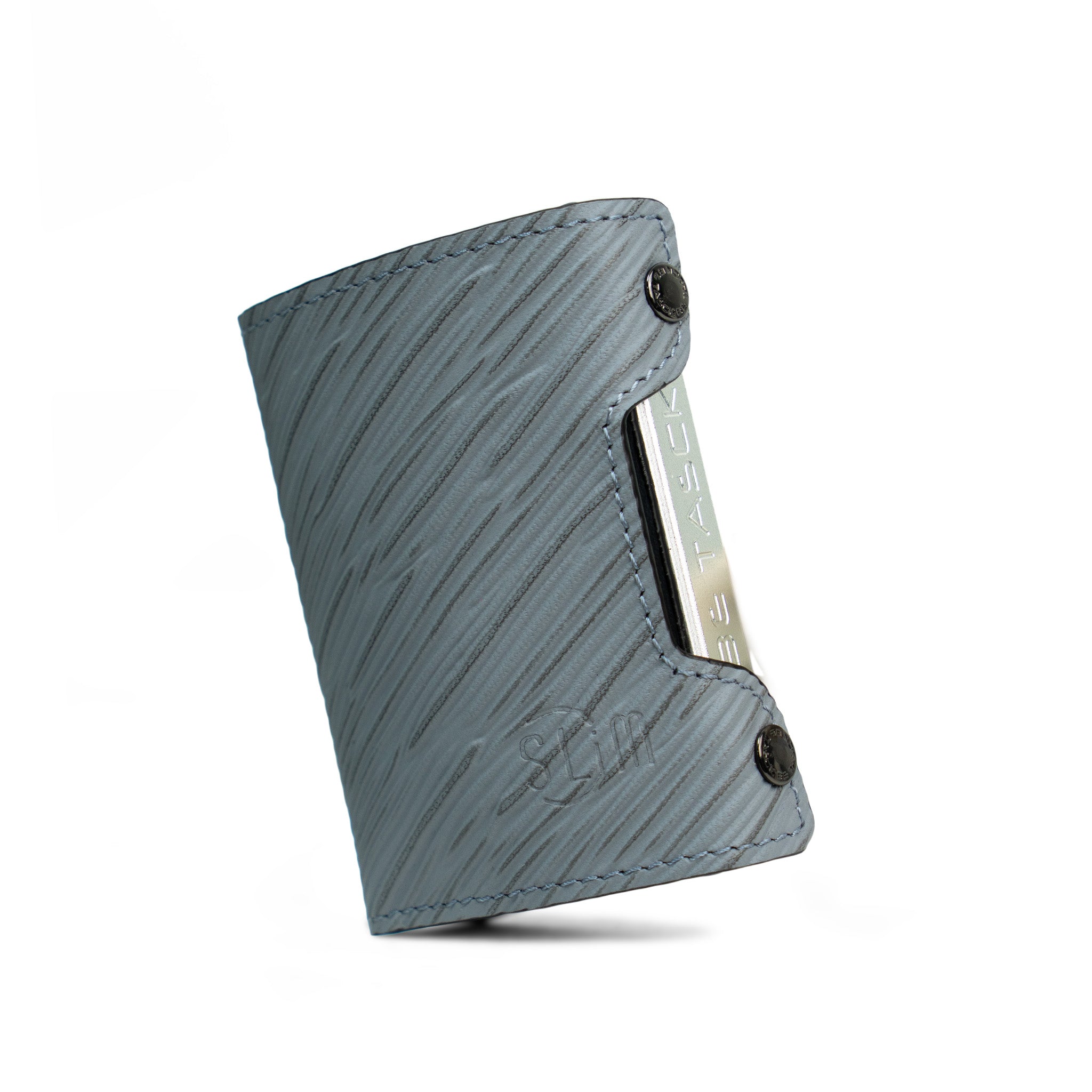 SLim Be Tasck Epi Grigio Ghiaccio portafoglio compatto RFID