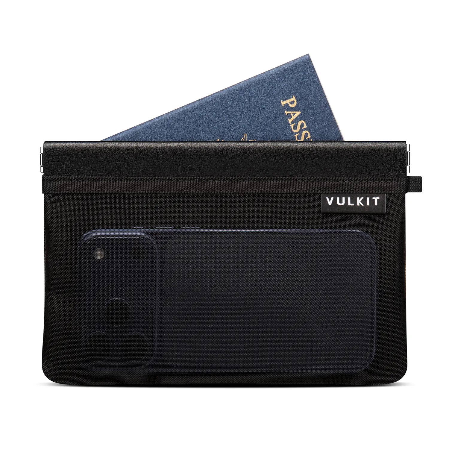 VULKIT VPW122 porta passaporto RFID nero in nylon