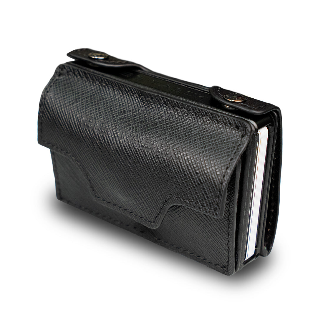 SLim Be Coin Saffiano Nero Portamonete Pelle Piccolo
