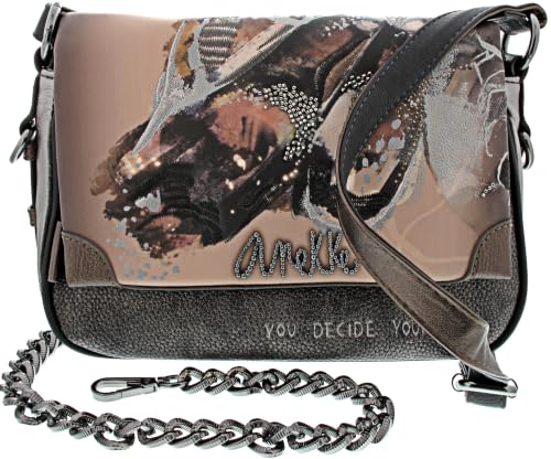 Anekke Auralis Wings Tracolla Patta 24 cm Pelle