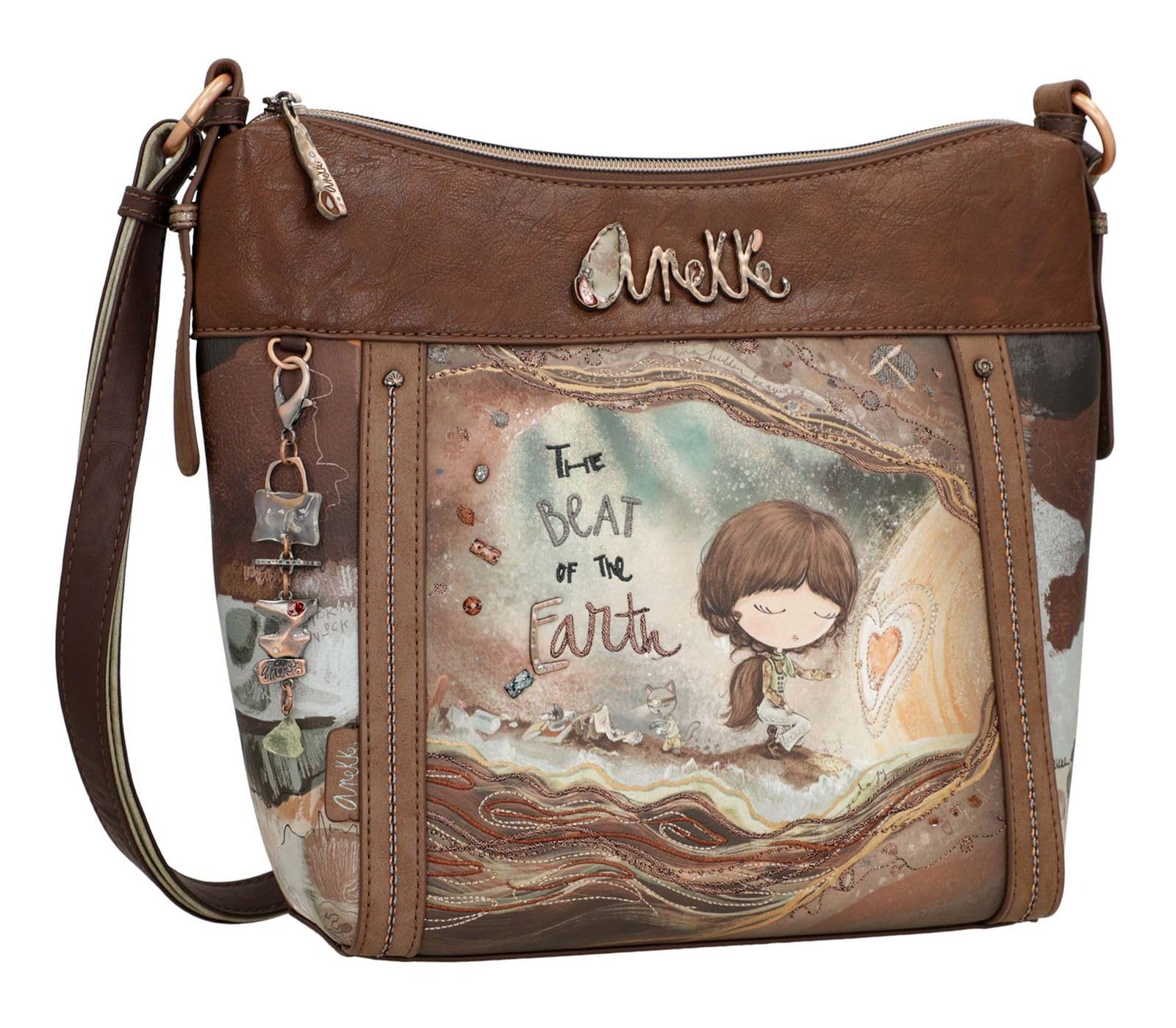 Anekke Core Grande Bandolera Borsa a Tracolla 4 Tasche Donna