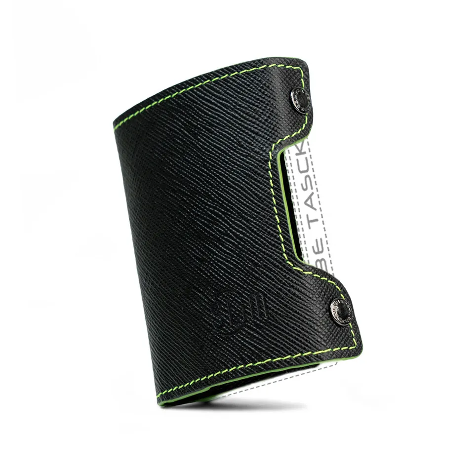 SLim Cover Pelle Be Tasck Saffiano Nero Verde cover pelle