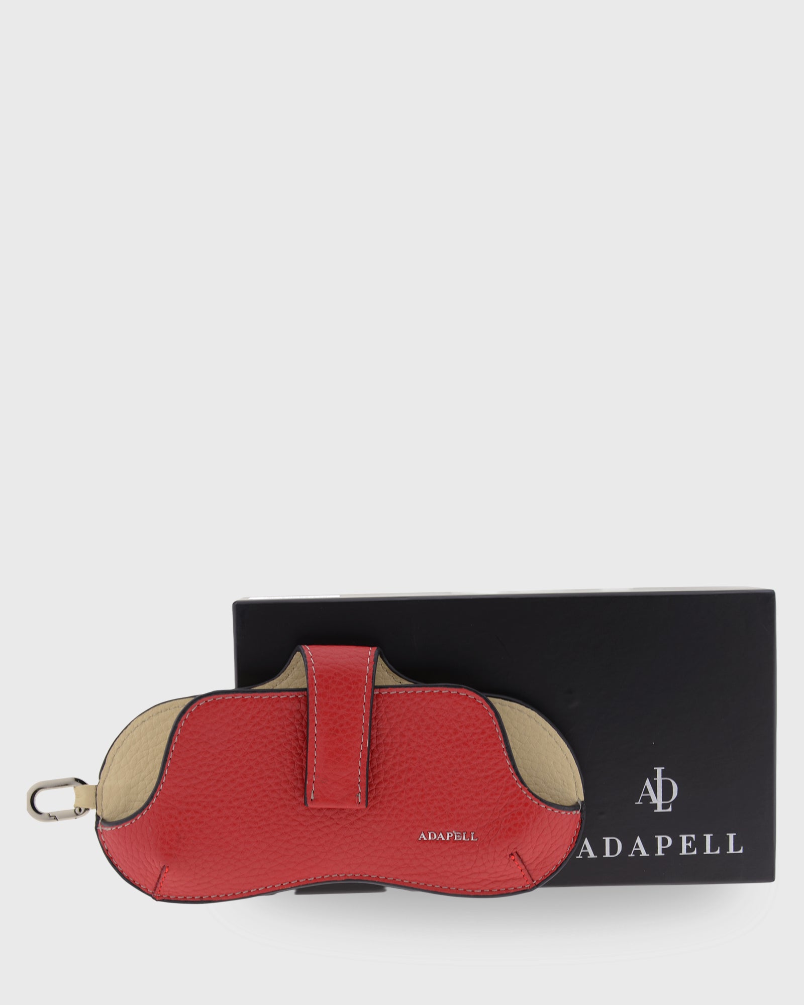 Adapell Nexo 8094 custodia occhiali nera pelle pieno fiore