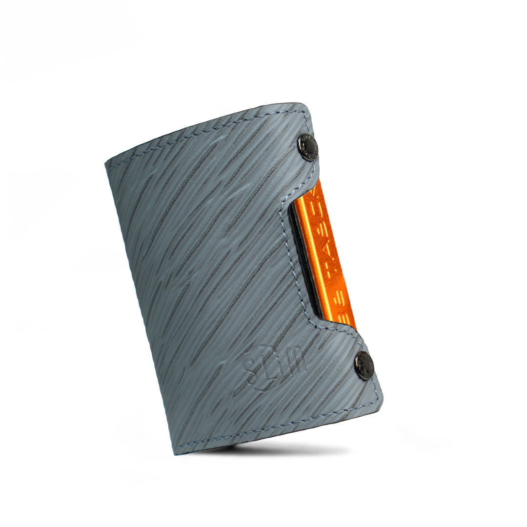 SLim Be Tasck Epi Grigio Ghiaccio portafoglio compatto RFID