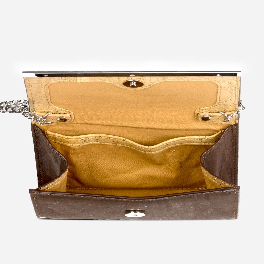 Corkor Bags Pochette in Sughero Marrone S da Sera