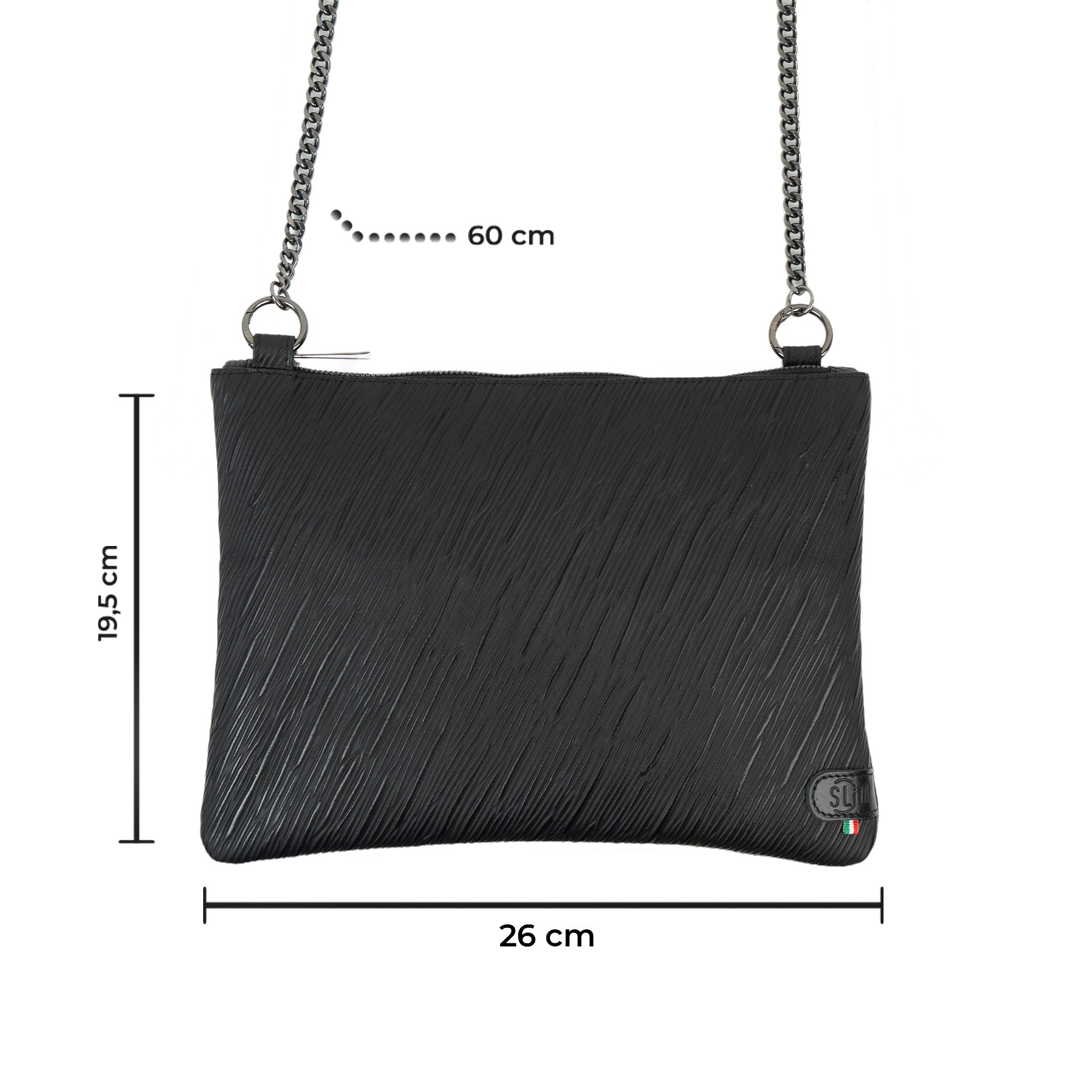 SLim Pochette Tracolla Epi Nero pochette pelle 28 cm