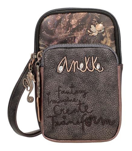 Anekke Branch Land tracolla mini marrone 12x19x5 cm