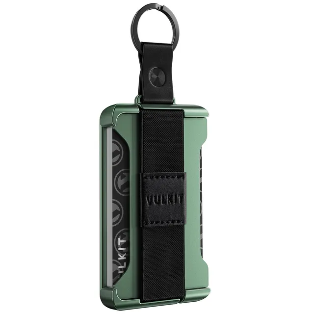 VULKIT VCL200 Portacarte Slim Alluminio Nickel Grey 9 Carte