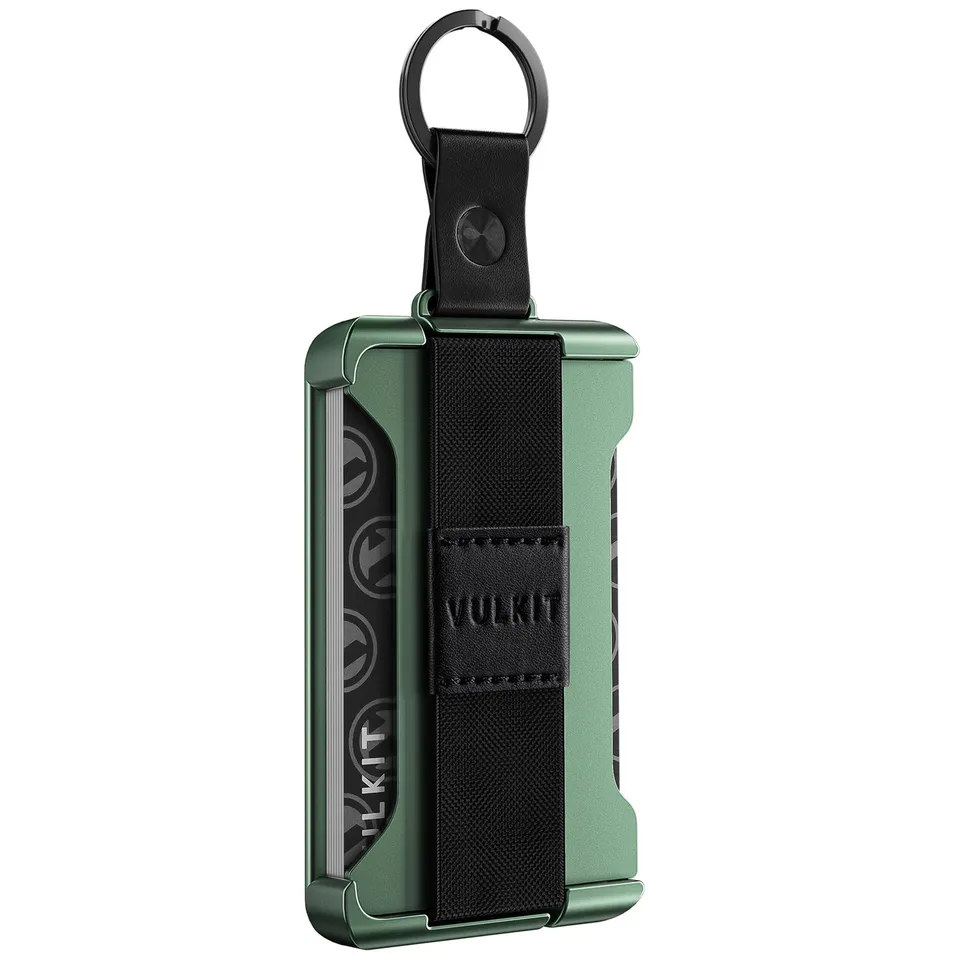 VULKIT VCL200 Portacarte Slim Alluminio Nickel Grey 9 Carte