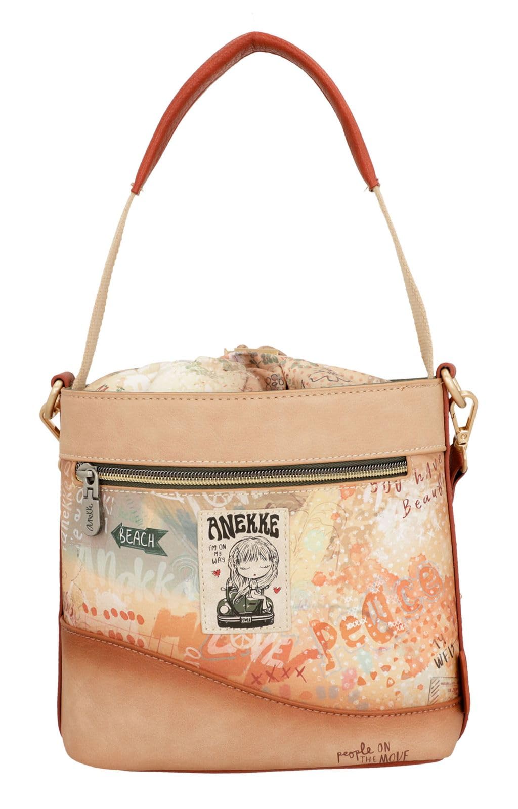 ANEKKE Bloom borsa secchiello Flowers tracolla regolabile