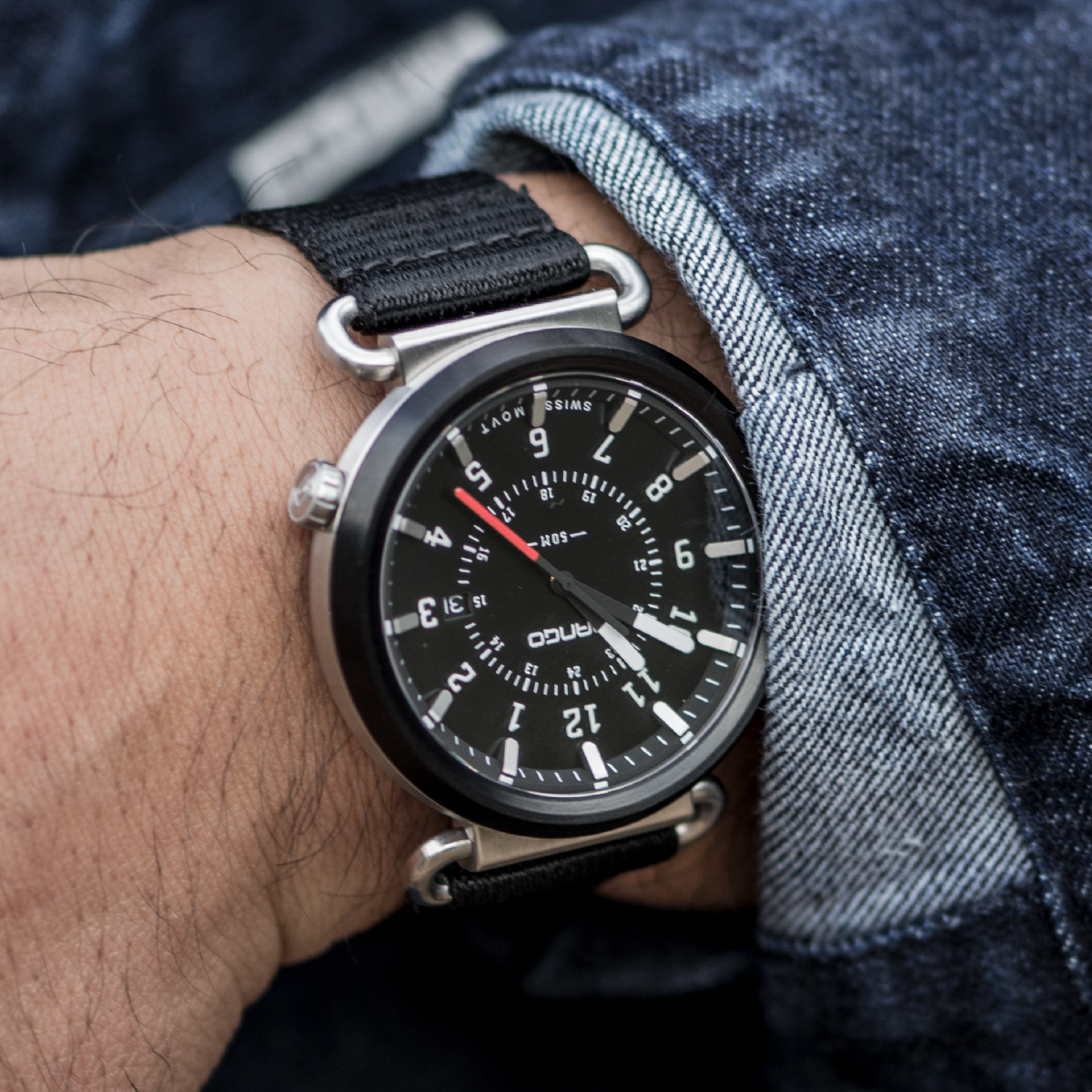 Dango TK-01 orologio outdoor quarzo nylon nero 45mm