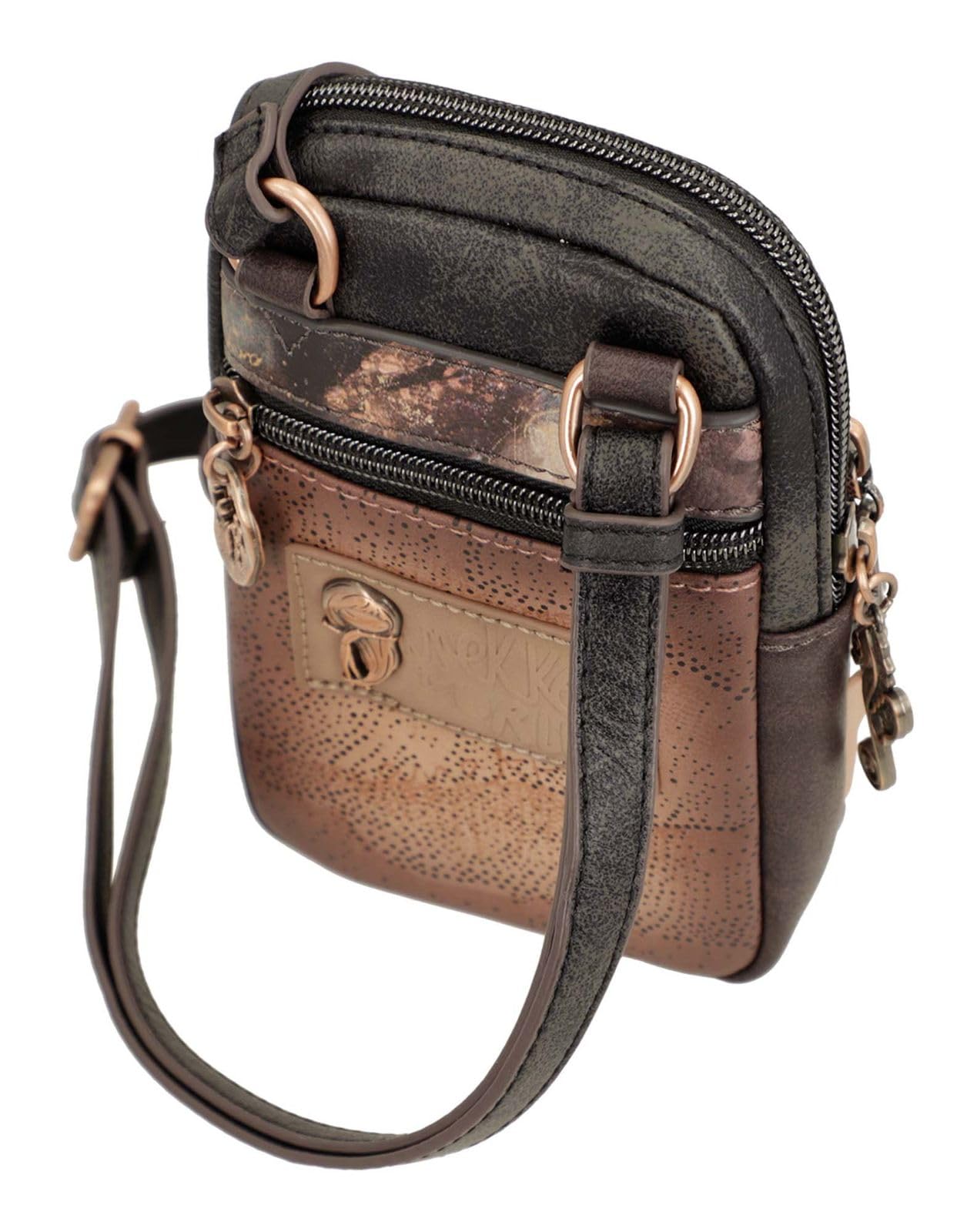 Anekke Branch Land tracolla mini marrone 12x19x5 cm
