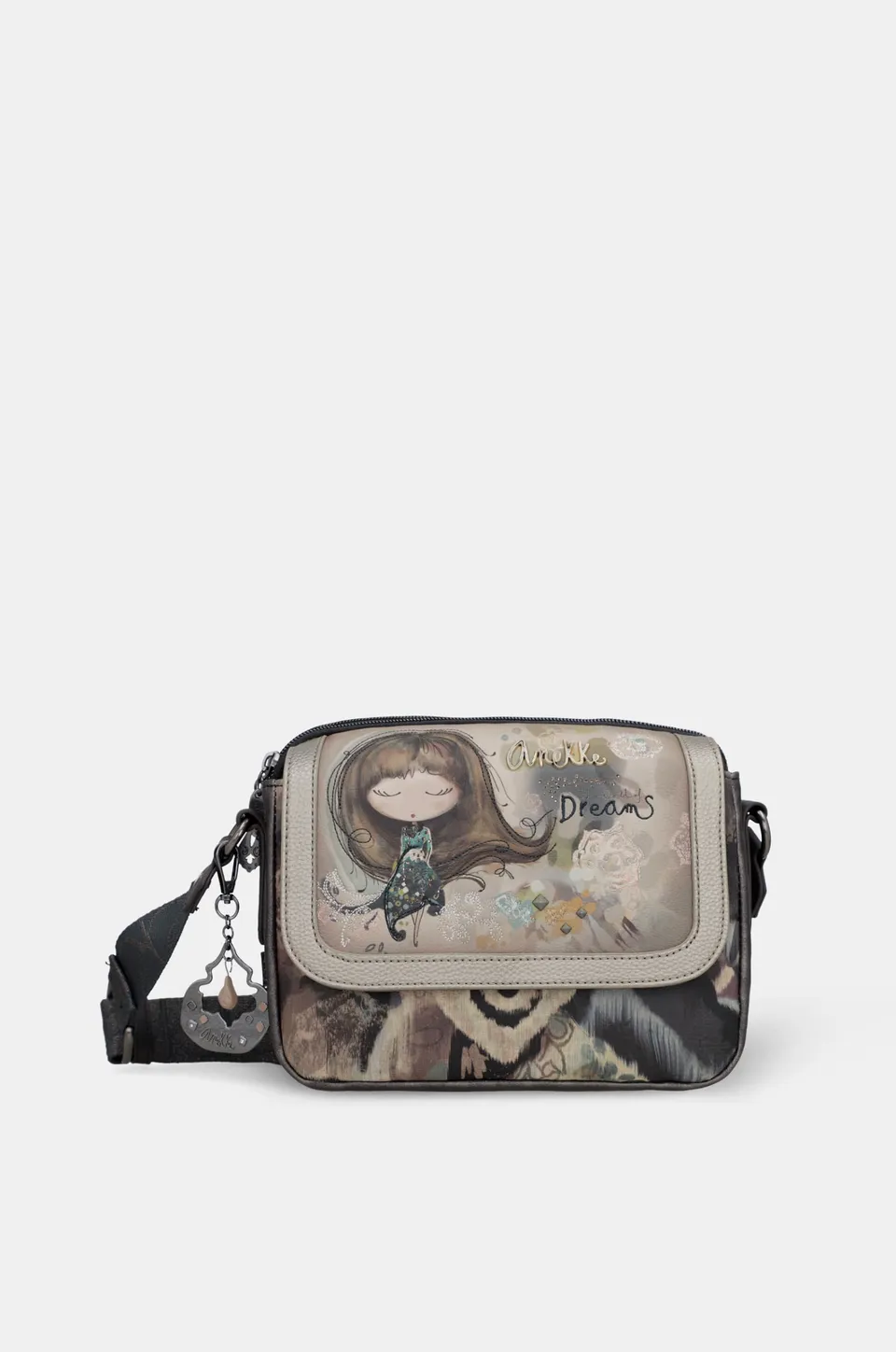 Anekke Real borsa tracolla donna 24x17x8 cm cerniera