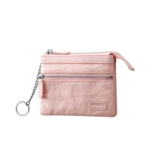 VULKIT VW112 porta carte zip impermeabile nero RFID portachiavi