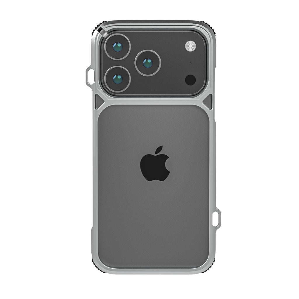 Dango Adapt Covert Case iPhone 17 Pro custodia Satin Silver alluminio