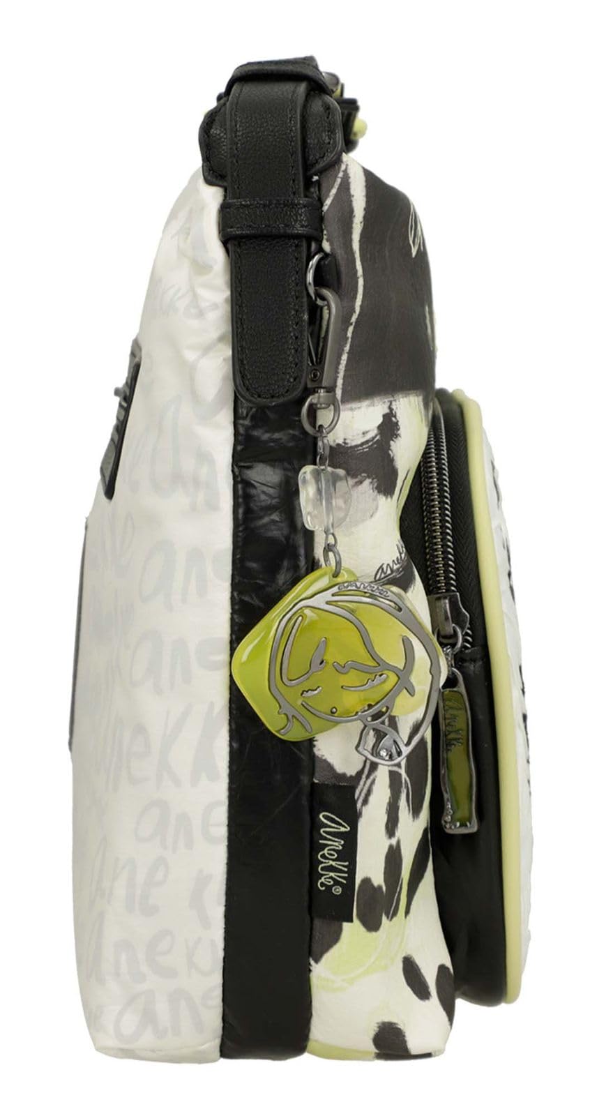Anekke Nature Towanda borsa a tracolla grande bianca 27x24
