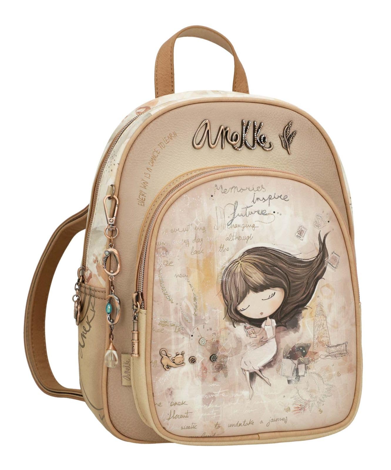 Anekke Memories Zaino Donna con Tasca Frontale 24x30x8 cm