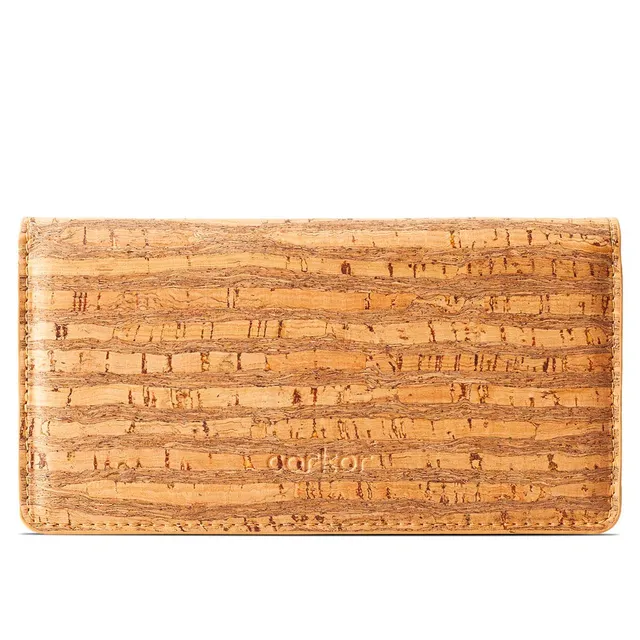 Corkor Wallets Portafoglio Zebra Bottone RFID