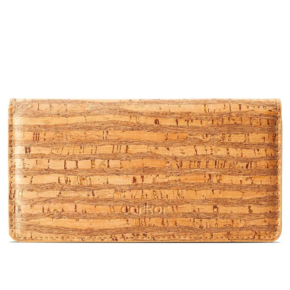 Corkor Wallets Portafoglio Zebra Bottone RFID