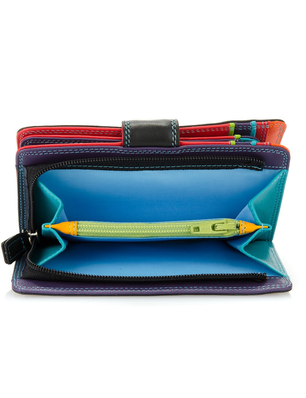 Mywalit Milano Portafoglio Multicolore 13x9 cm Pelle