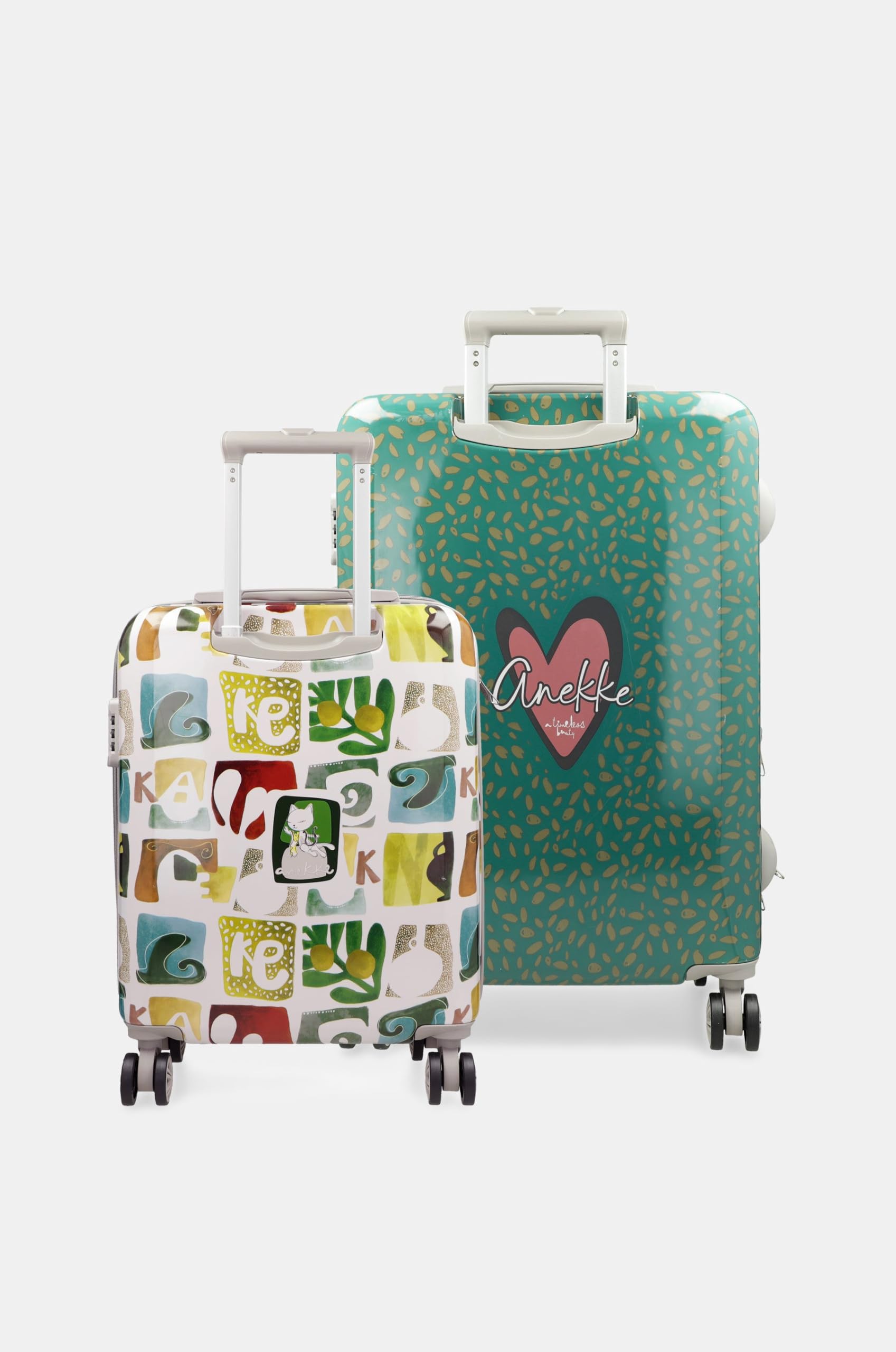 Anekke Muse Set Valigie 2 Pezzi Stampa Viaggio