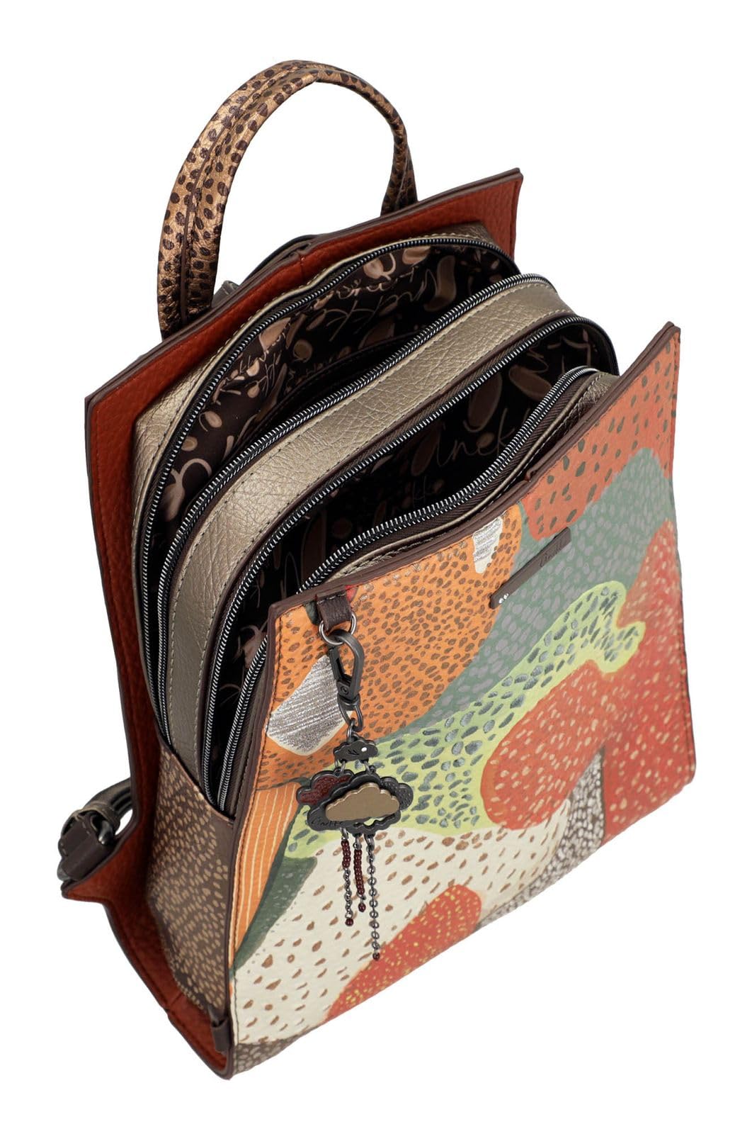 Anekke Odyssey zaino quadrato multicolore 25x29x9 cm