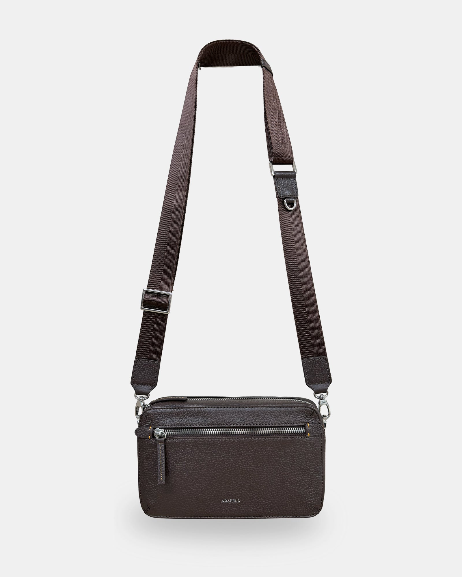 Adapell Nexo borsa tracolla pelle nero RFID orizzontale