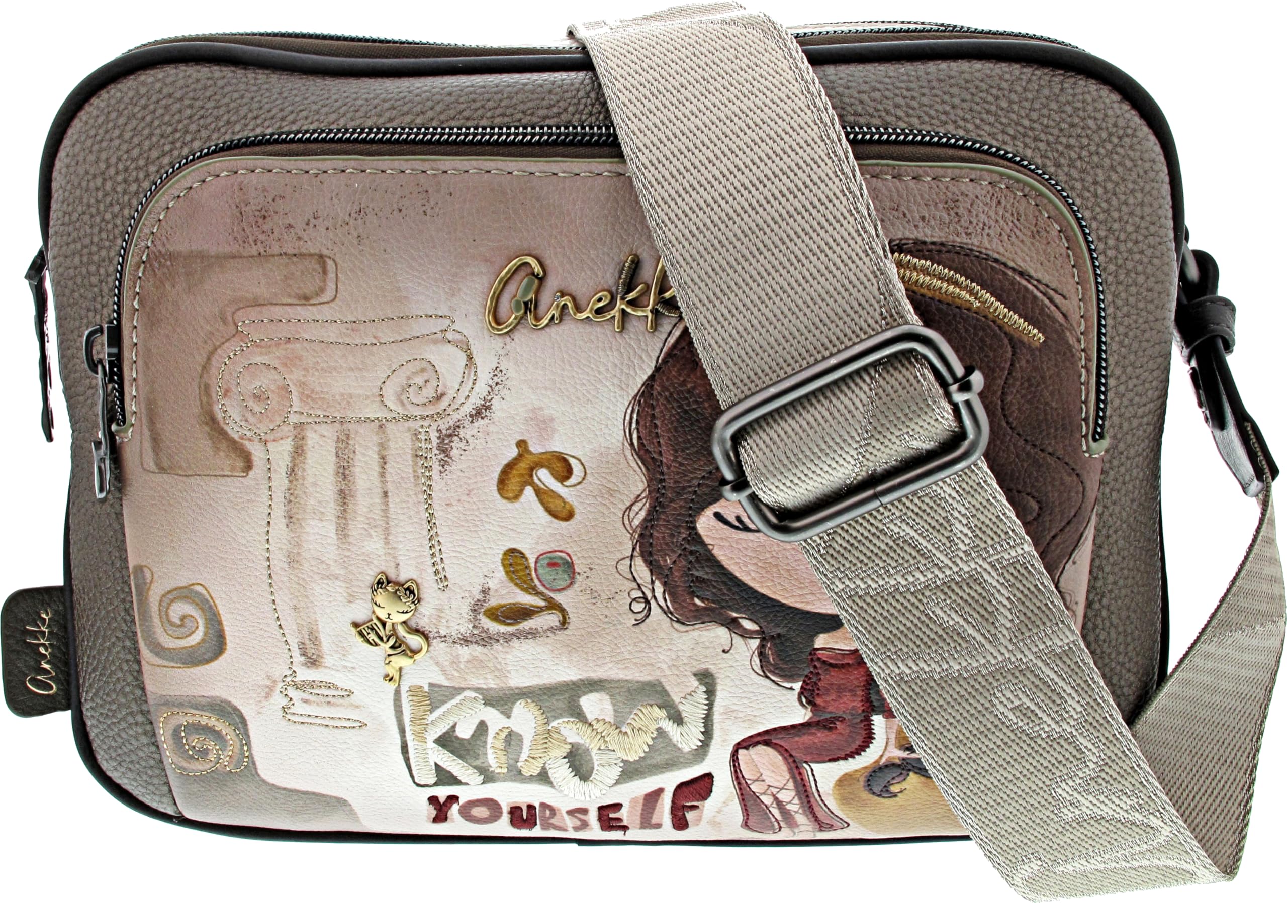 Anekke Muse Borsa a Tracolla Tasca Frontale Grecia