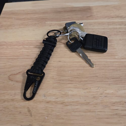 Dango Tether Mini Cordino paracord nero con accendifuoco