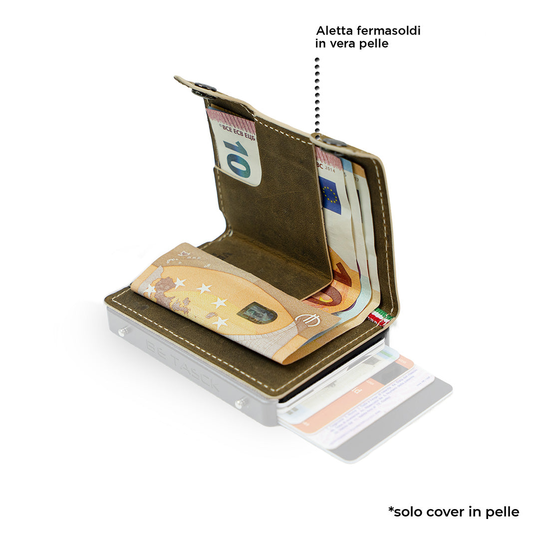 SLim Be Tasck cover cuoio pelle crazy horse telefono