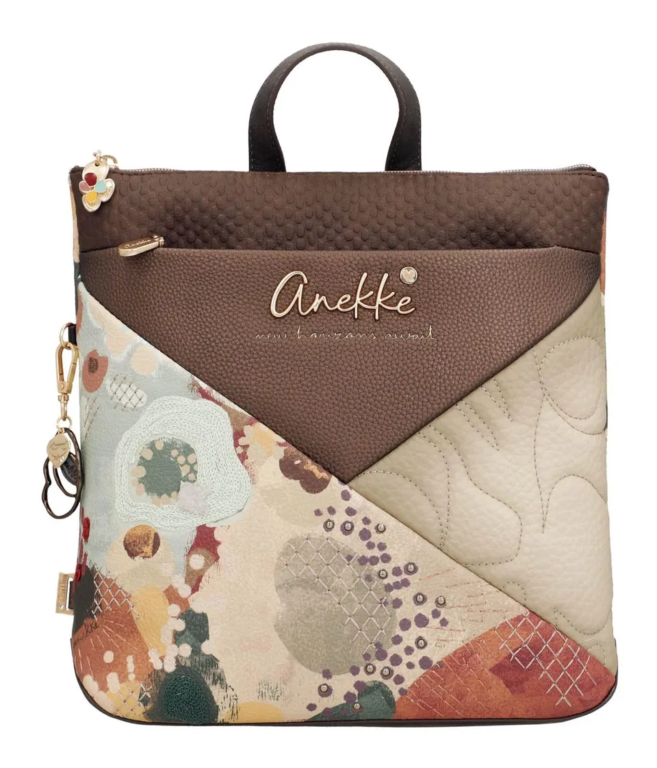 Anekke Blossom zaino quadrato 28x27x8 ricamato