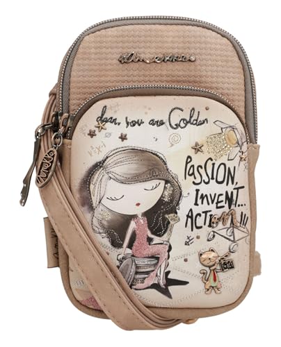 Anekke Hollywood Mini Bandolera Borsa a Tracolla 11x18 cm Blu
