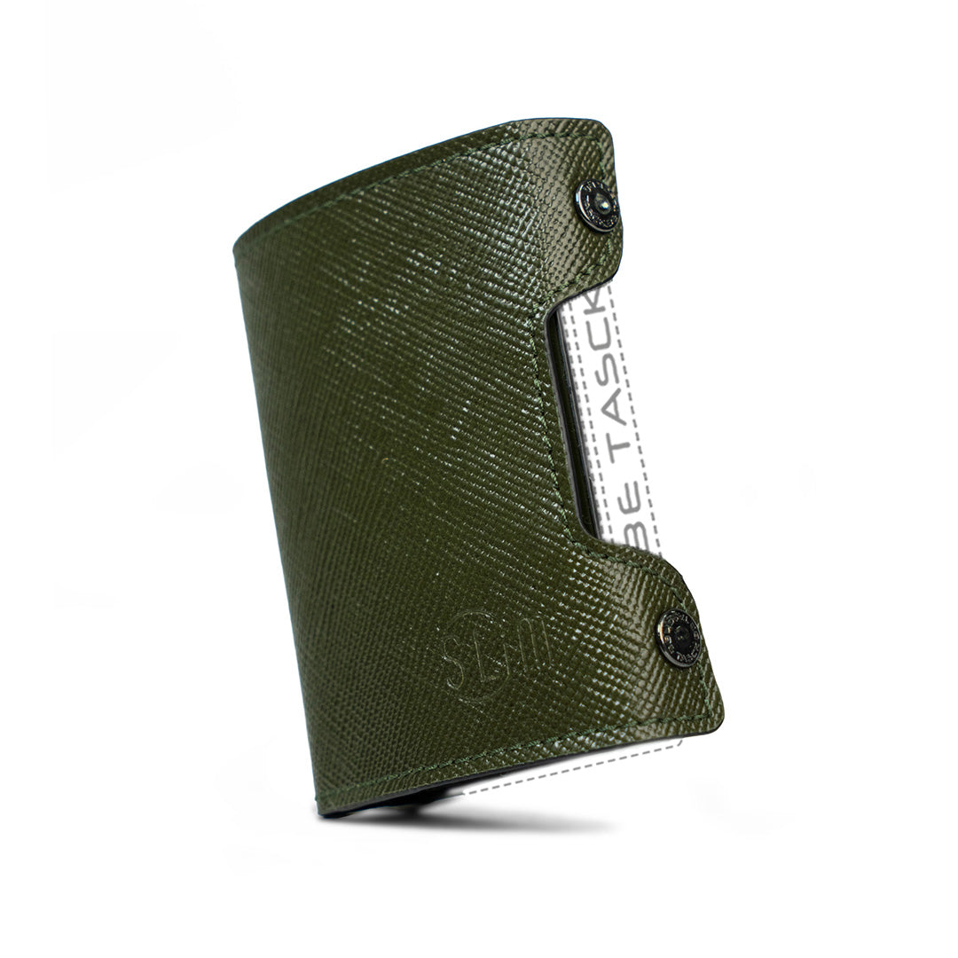 SLim Cover Be Tasck Saffiano Verde pelle