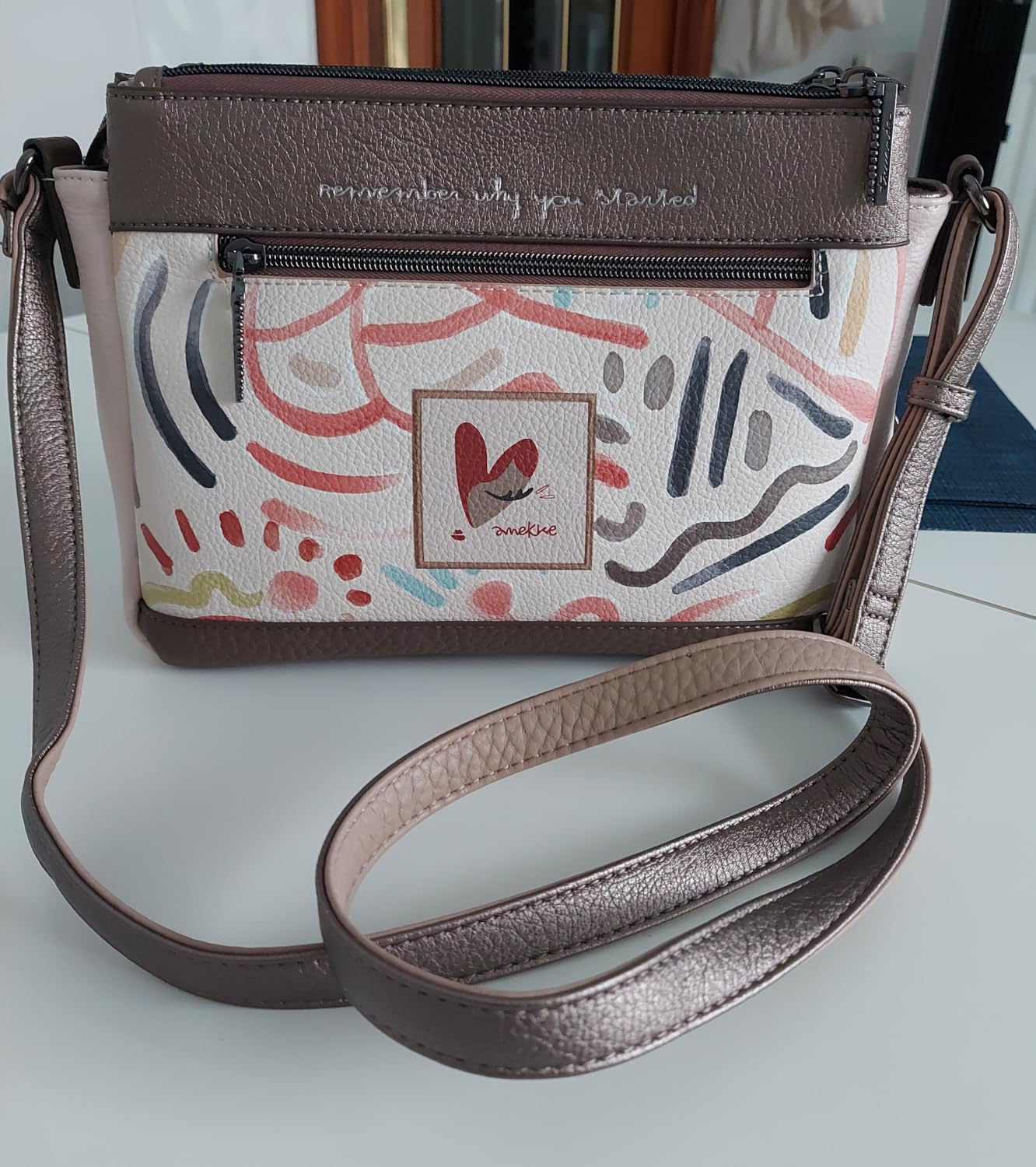 Anekke Olympia Borsa Tracolla Donna Ricamata