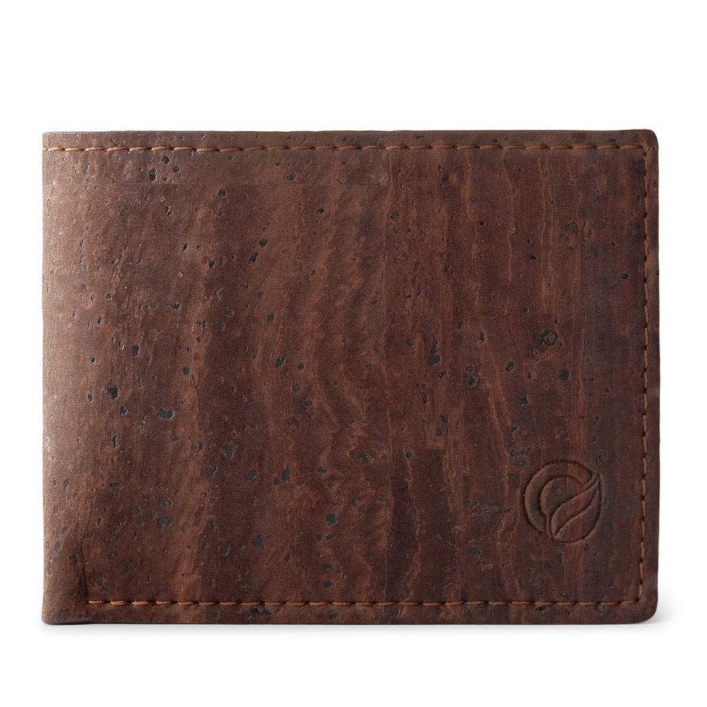 Corkor Wallets S portafoglio uomo sughero marrone 6 carte