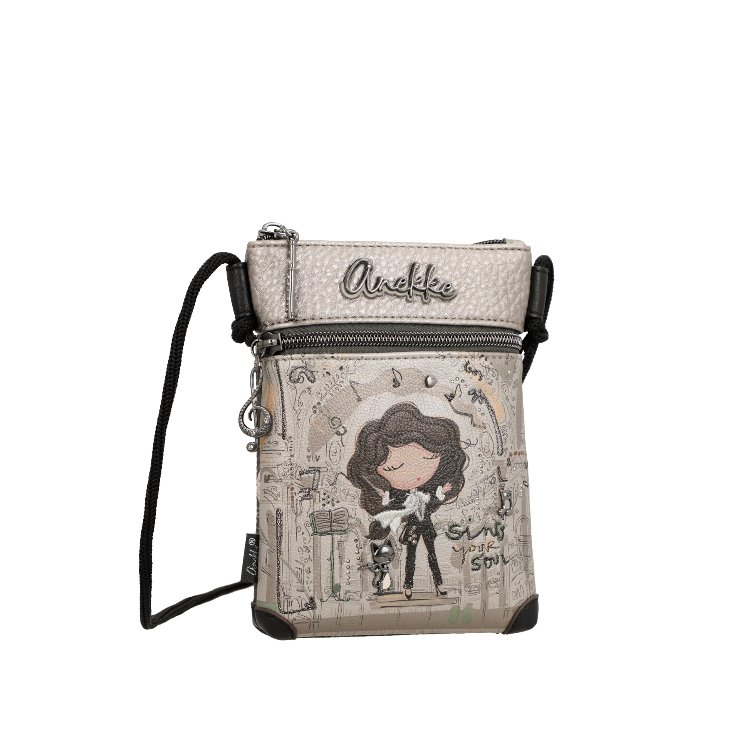 Anekke Orchestra Mini tracolla corda cotone regolabile