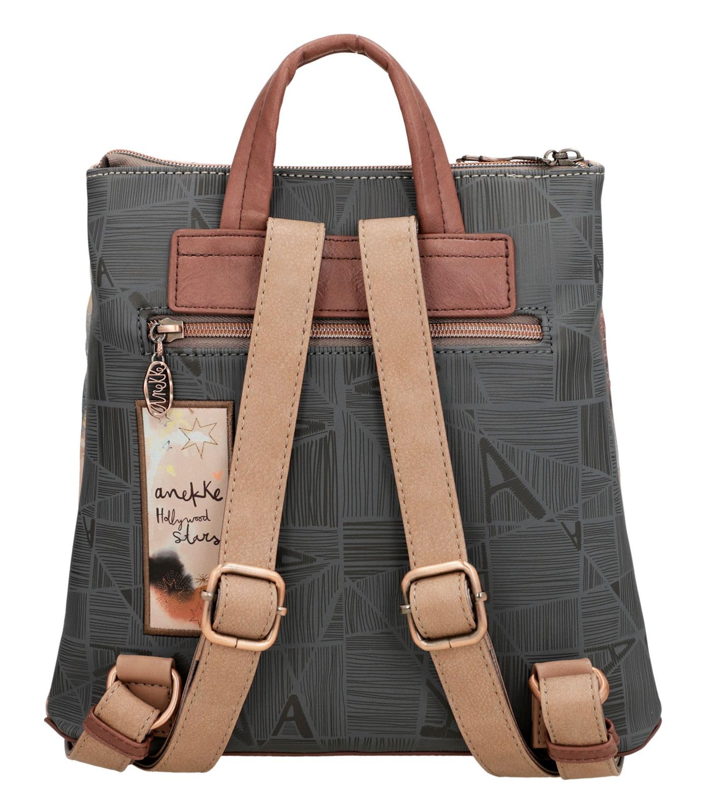 Anekke Hollywood Backpack Zaino Donna Multicolor