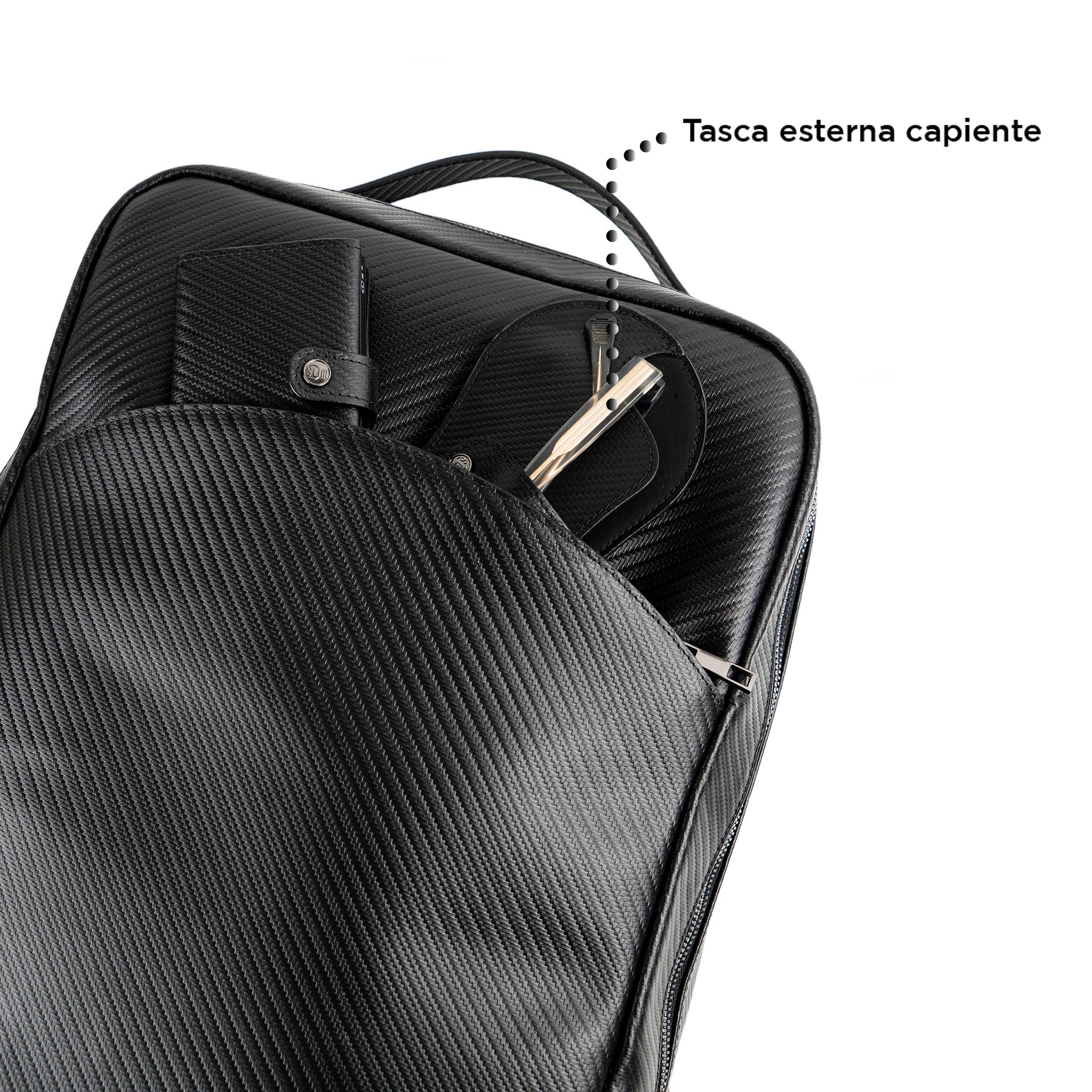 SLim Zaino SLim Zaino Pelle Carbon Nero 19L