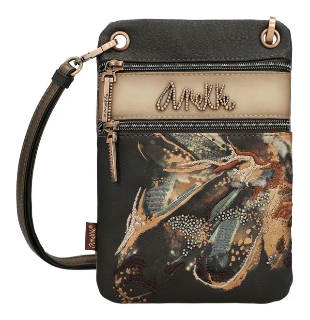 Anekke Auralis Wings Mini Borsa a Tracolla Beige 15 cm