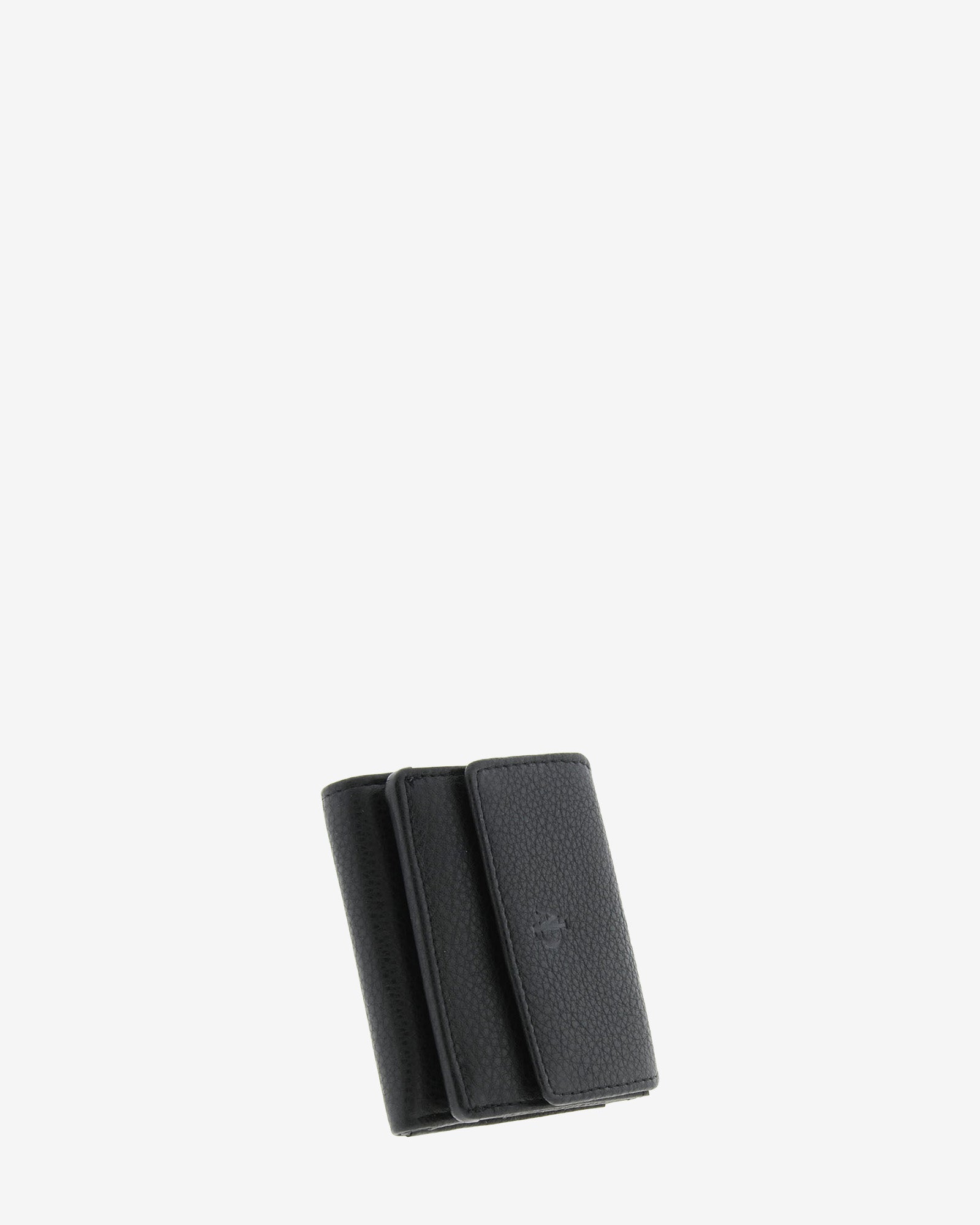 Adapell 8071 portafoglio piccolo pelle nero doppia patta