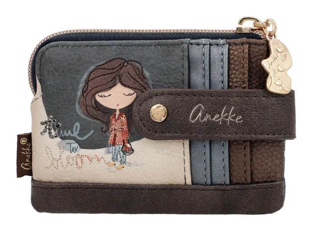 Anekke Tulip Portacarte slim donna con cerniera
