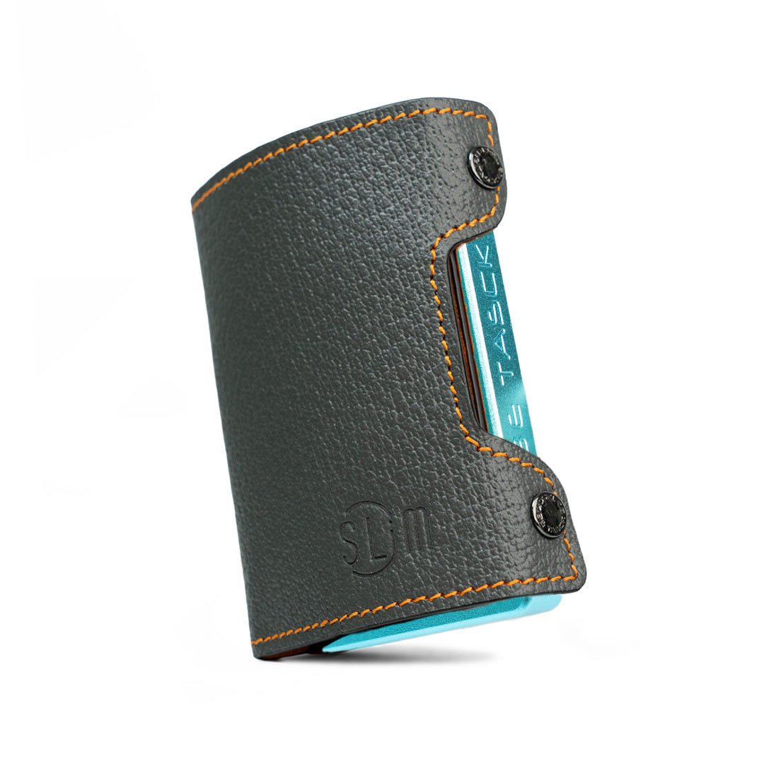 SLim Be Tasck Cinghialino Grigio Arancio portafoglio