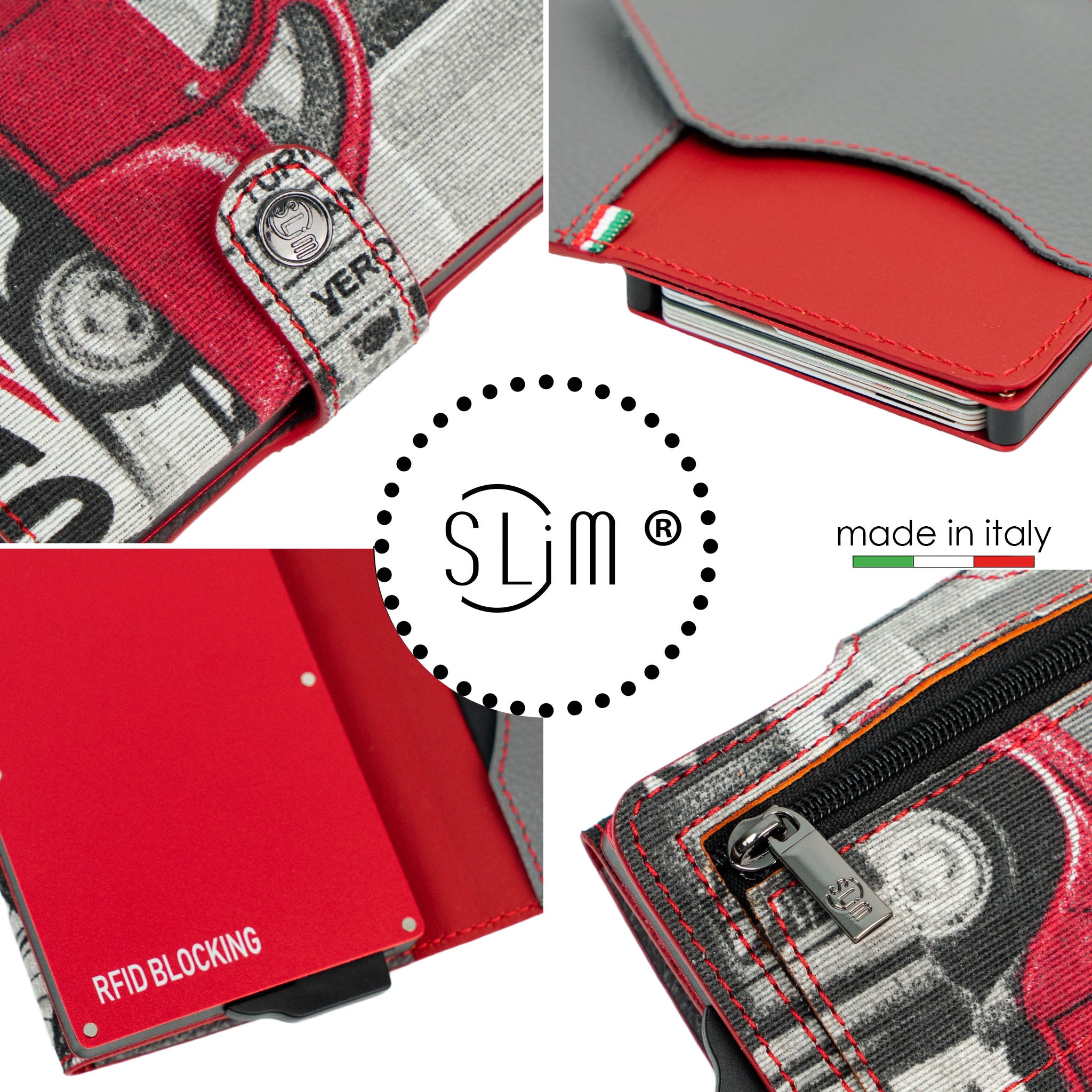 SLim Dolce Vita Portacarte Pelle Auto RFID